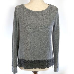 Chico's Zenergy Gray Heavy Knit Pullover SM/4 Top